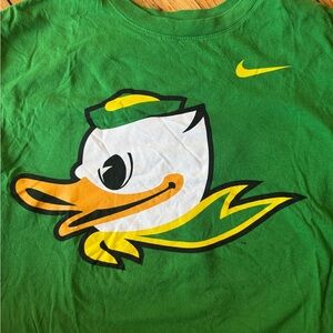 Nike Green Tee with Ducks Logo